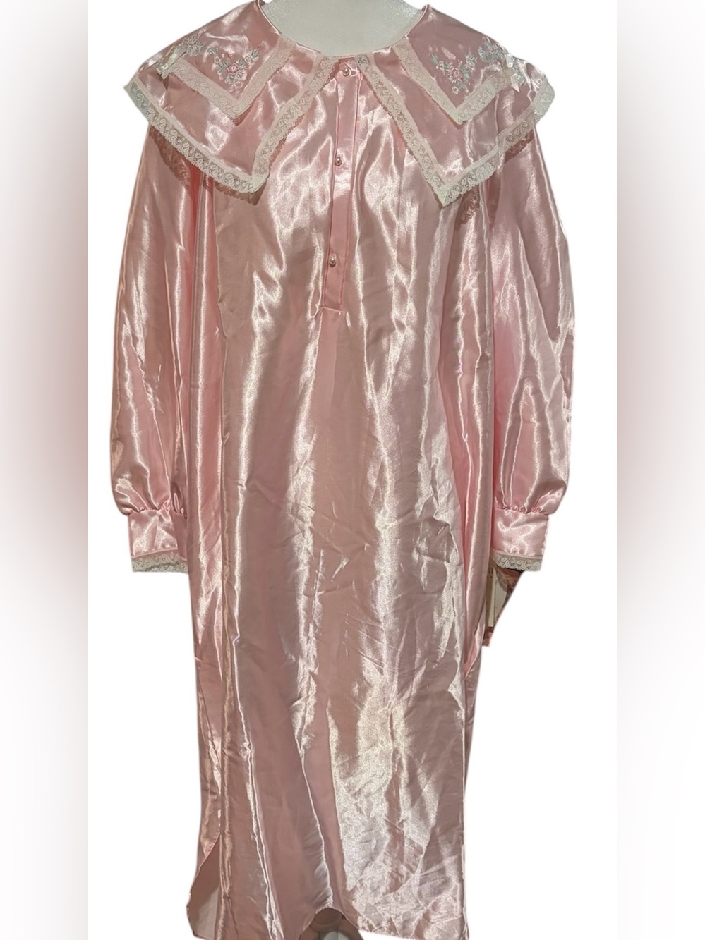 Vintage Barbizon Pink Satin Nightgown